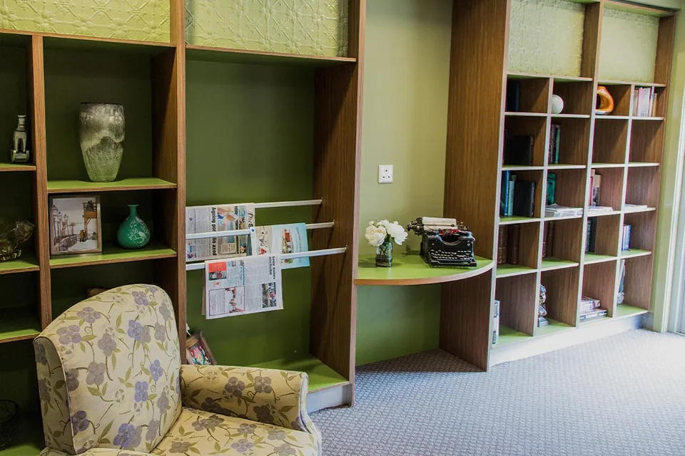 Communal room at the aged care home.