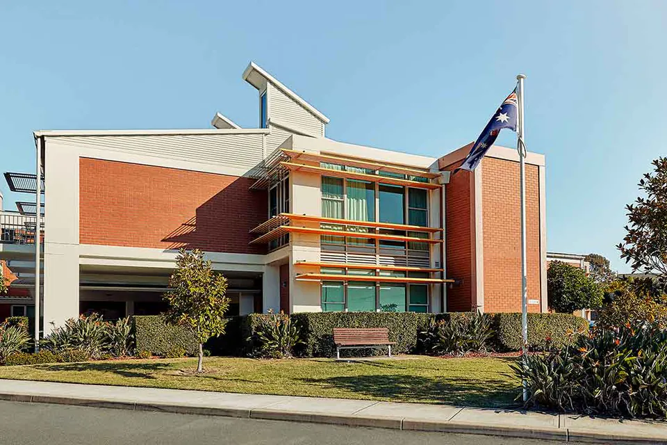 Entrance area at the aged care home.