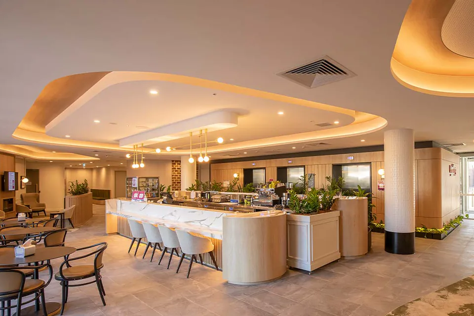Dining or kitchen area at the aged care home.