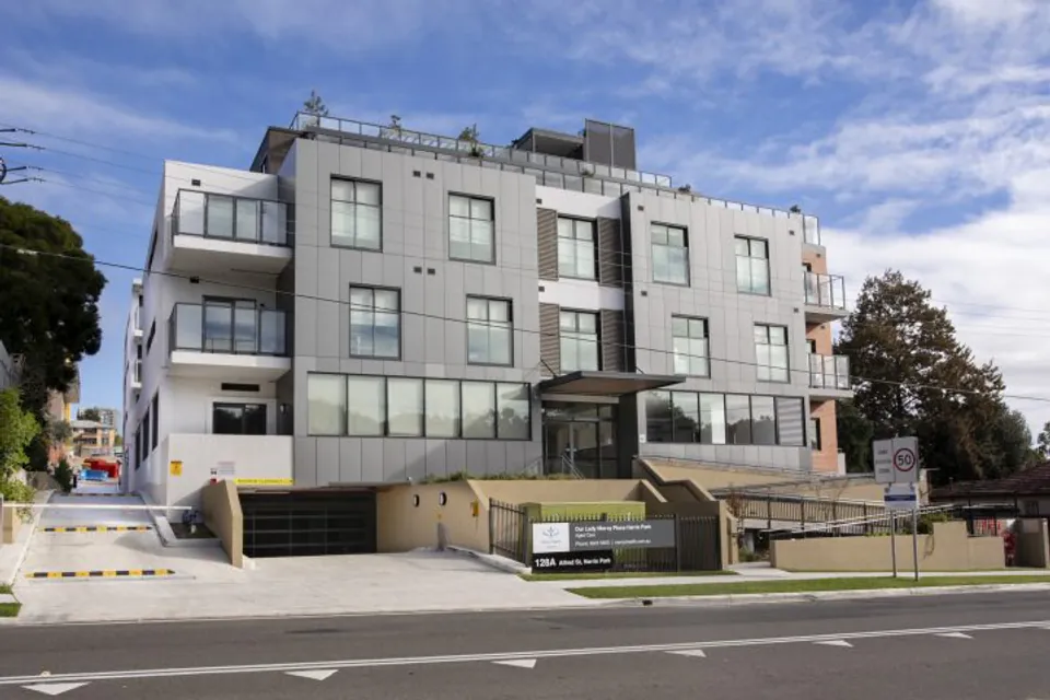 Multi-storey residence viewed from across the street