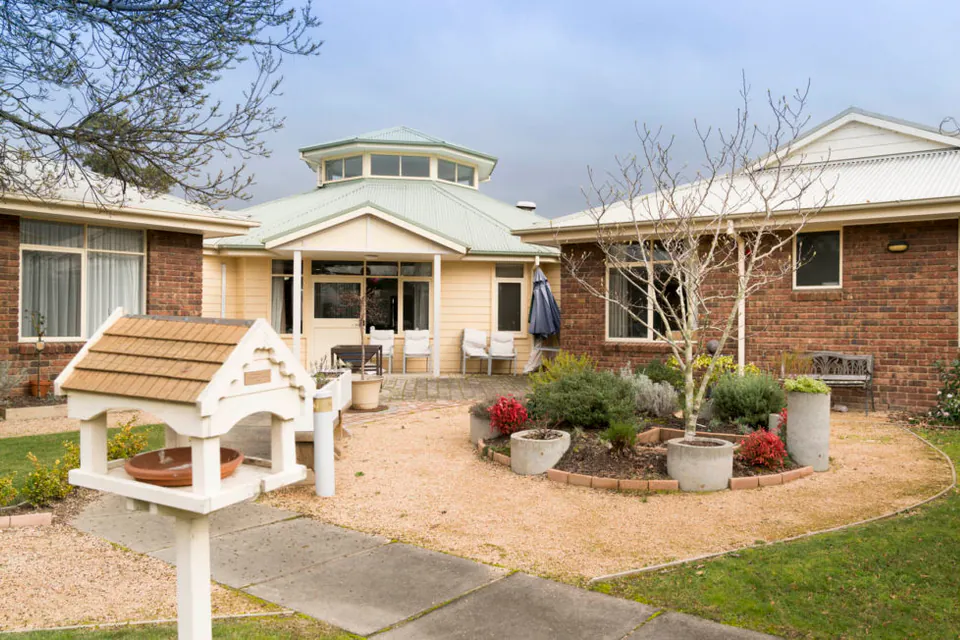 Front garden and entrance of the residence