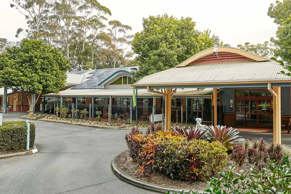 A scene from the aged care home.