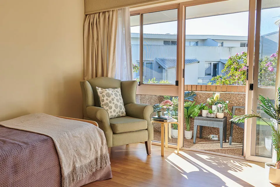 Dining or kitchen area at the aged care home.