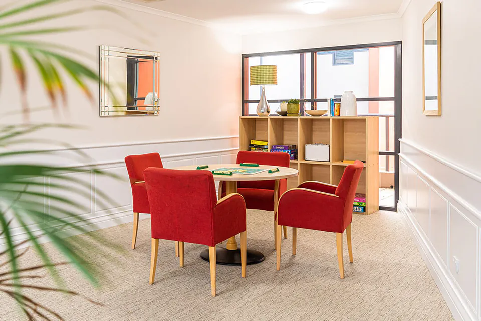 Dining or kitchen area at the aged care home.