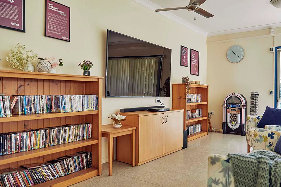Communal room at the aged care home.