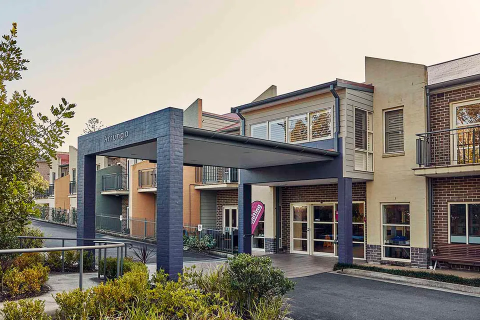 Entrance area at the aged care home.