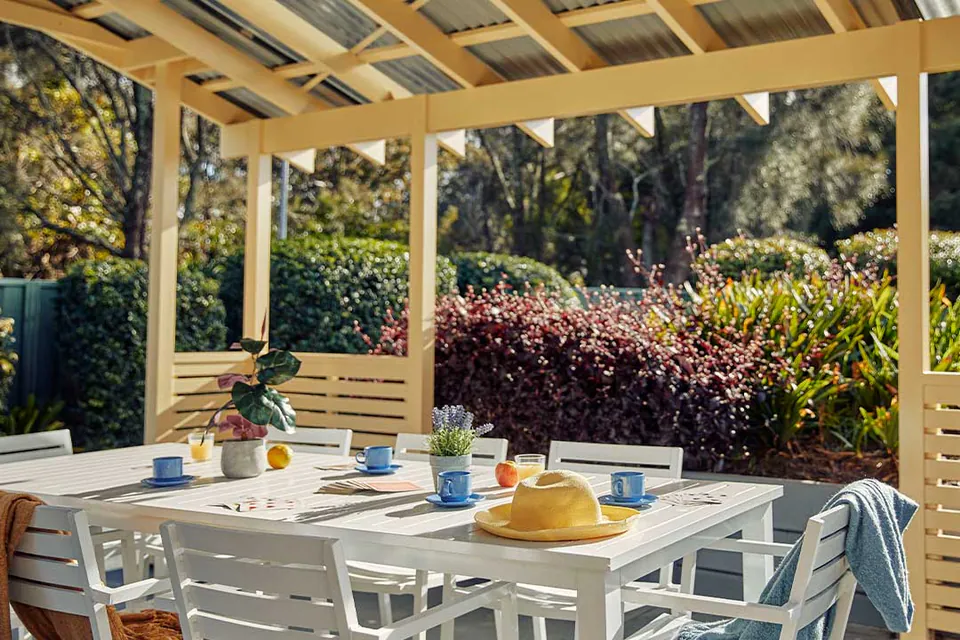 Dining or kitchen area at the aged care home.