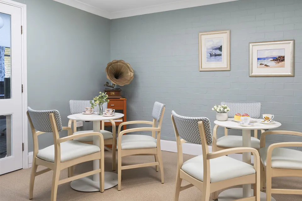 Dining or kitchen area at the aged care home.